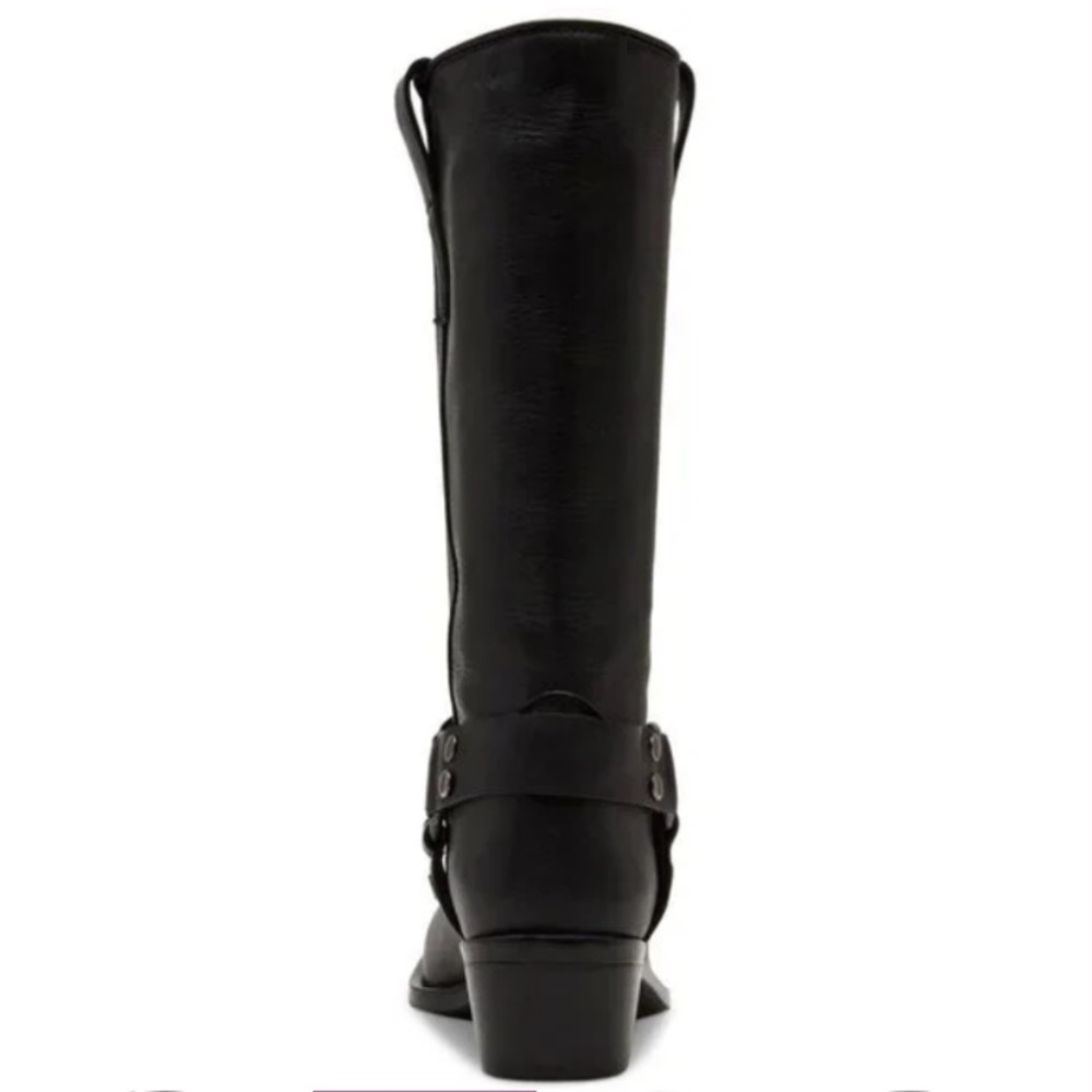 ◼️Steve Madden◼️Women’s Ruskin Engineer Black Heeled Boots  NWT - Picture 6 of 12